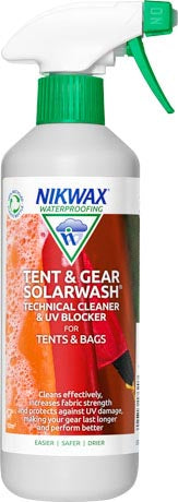 Nikwax Tent & Gear Solar Wash Spray-On produs de curățare pentru corturi și echipament outdoor spray, 2.5l