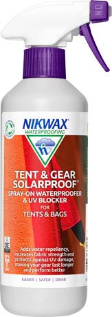 Nikwax Tent & Gear Solar Proof preparat de impregnare pentru corturi și echipament outdoor, 500ml