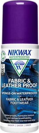 Nikwax Fabric & Leather Proof Sponge produs de impregnare cu burete pentru încălțăminte textilă, din piele și combinată 125ml