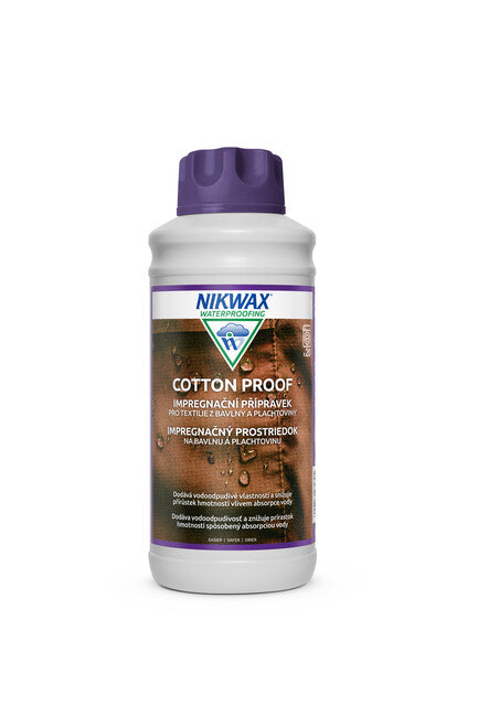Nikwax Cotton Proof V13.1 produs de impregnare pentru bumbac și pânză, 1l