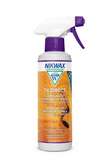 Nikwax TX.Direct Spray-On spray de impregnare pentru îmbrăcăminte nepermabilă, 300ml