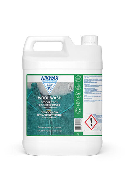 Nikwax Wool Wash detergent pentru merino și lână, 5l