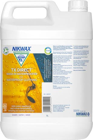 Nikwax TX Direct Wash-In detergent pentru îmbrăcăminte impermeabilă, 5l