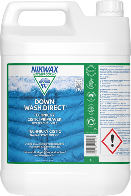 Nikwax Down Wash.Direct detergent pentru pene impermeabile și obișnuite, 5l