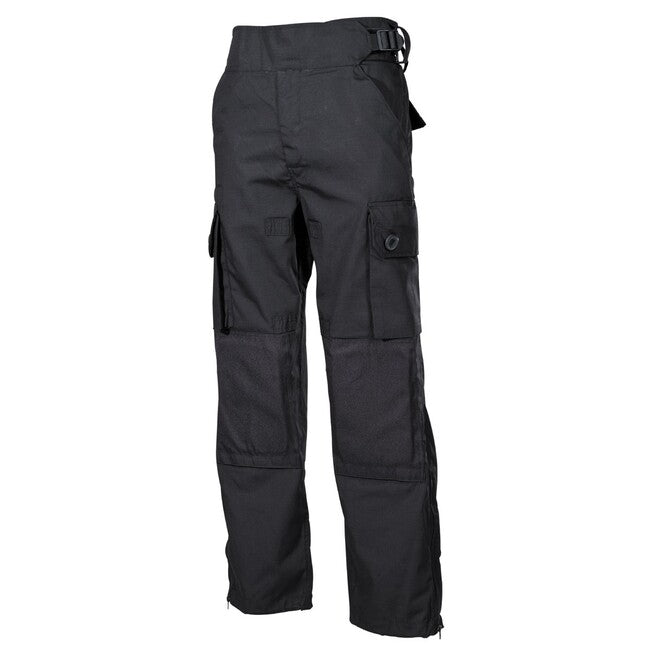 MFH Professional Commando Smock pantaloni Rip stop, negri