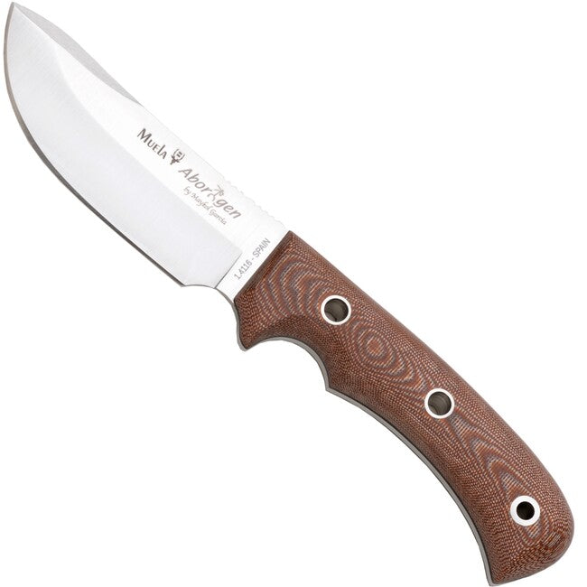 MUELA Aborigen-12C cuțit cu lamă fixă 12 cm, piele