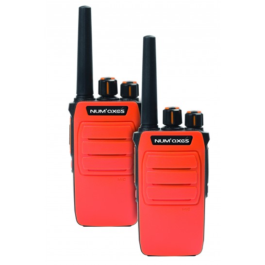 NUM´AXES TLK1054 Walkie Talkie stație model, roșu