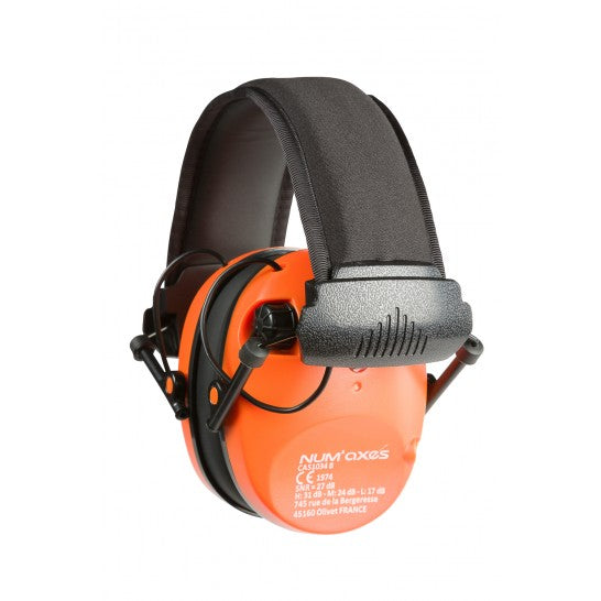 Numaxes Cas1034 protectoare electronice pentru urechi, portocalii