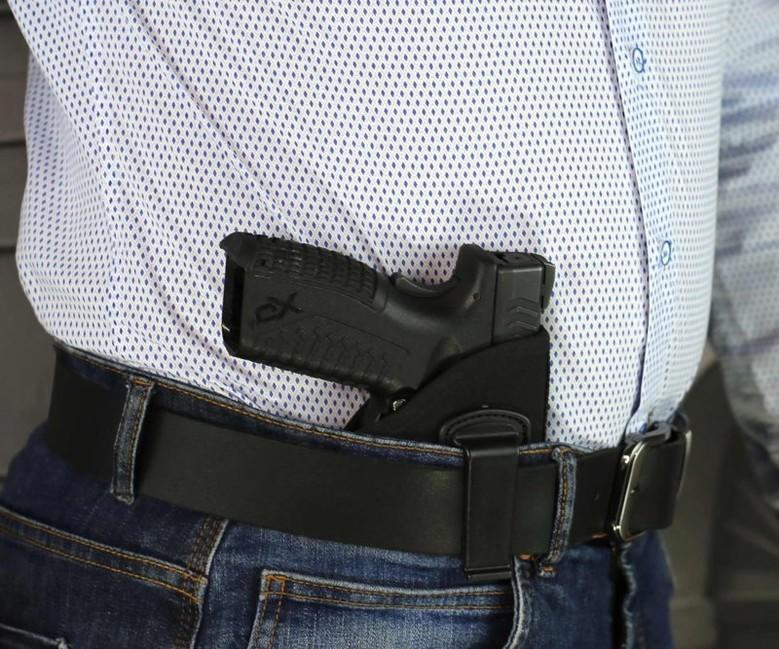 Falco husă pentru purtare ascunsă armă CZ P07, neagră, dreapta