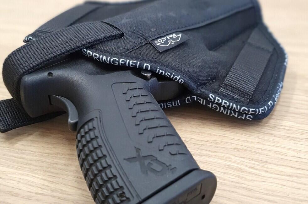 Falco IWB toc nylon permeabil pentru purtare ascunsă Walther PPK kal.380, negru, dreapta