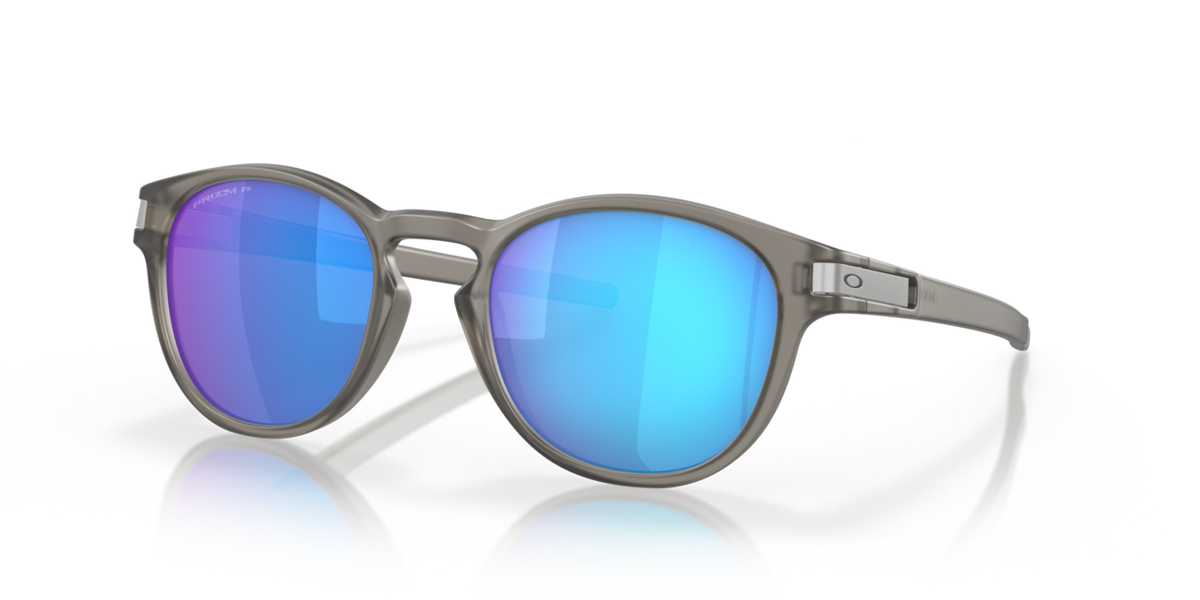 Oakley LATCH ochelari de soare cu ramă Matte Grey Ink și lentile Prizm Sapphire Irid Polar, 53