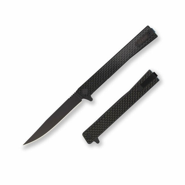 OCASO Solstice briceag Carbon Fiber + Black / Straight