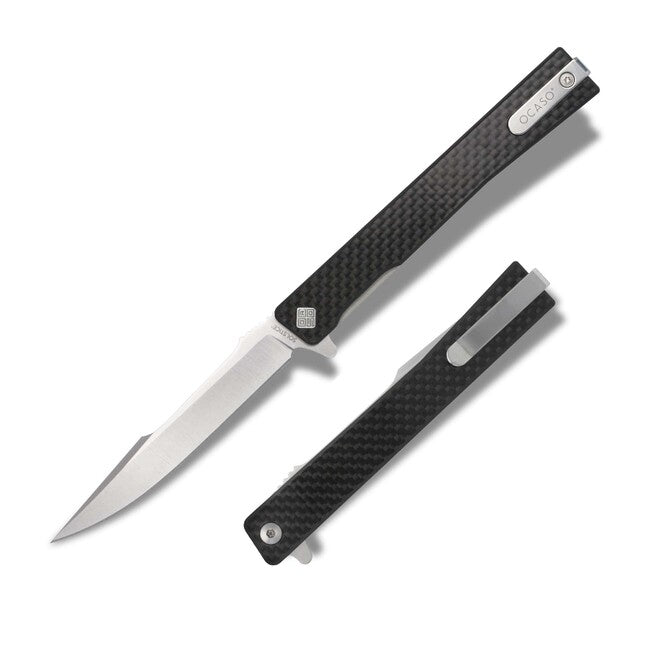 OCASO Solstice briceag Carbon Fiber + Satin / Harpoon
