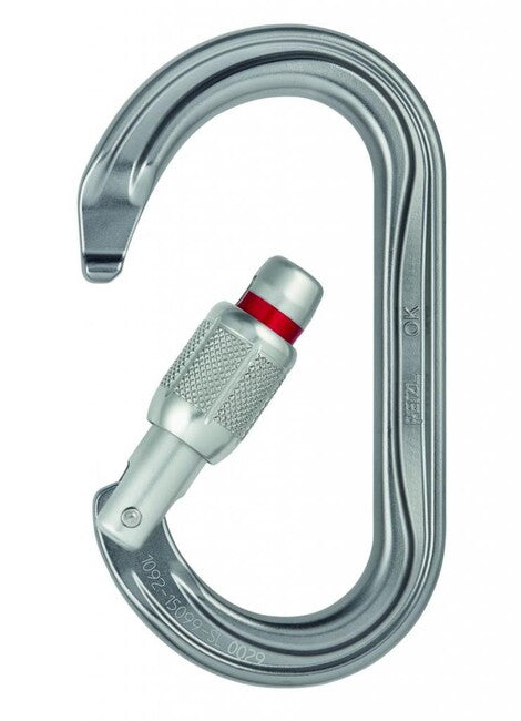 Petzl OK carabinieră ovală cu siguranță automată Ball Lock