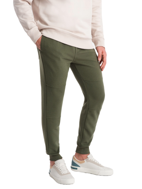 Ombre V3 pantaloni jogger pentru bărbați, oliv