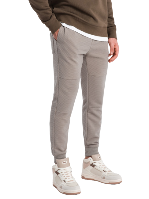 Ombre V4 pantaloni jogger pentru bărbați, gri