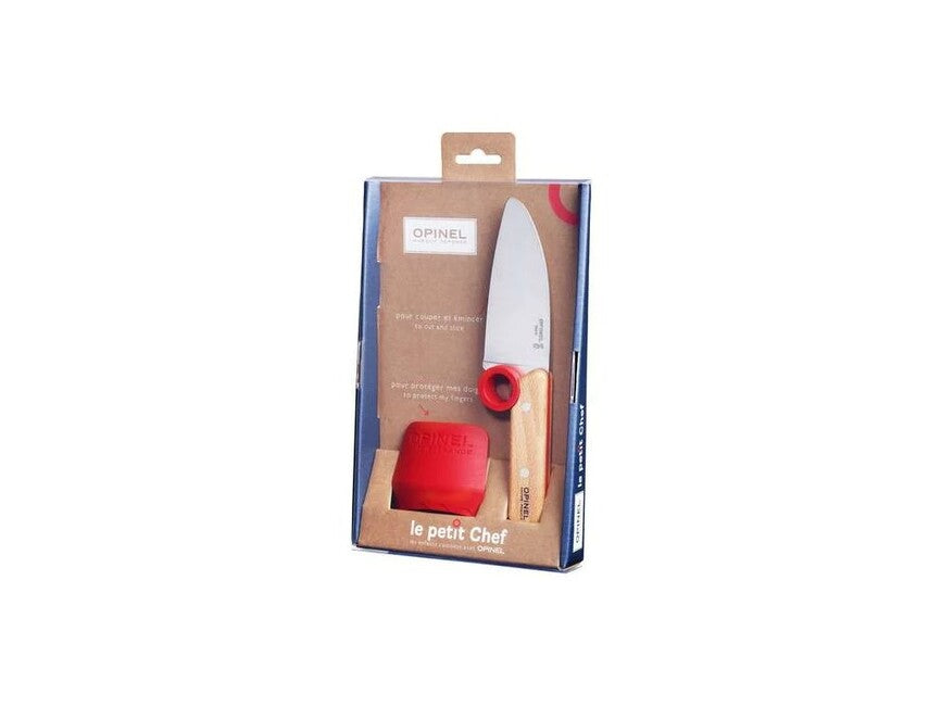 Opinel Le Petit Chef set pentru copii cuțit + protecție degete