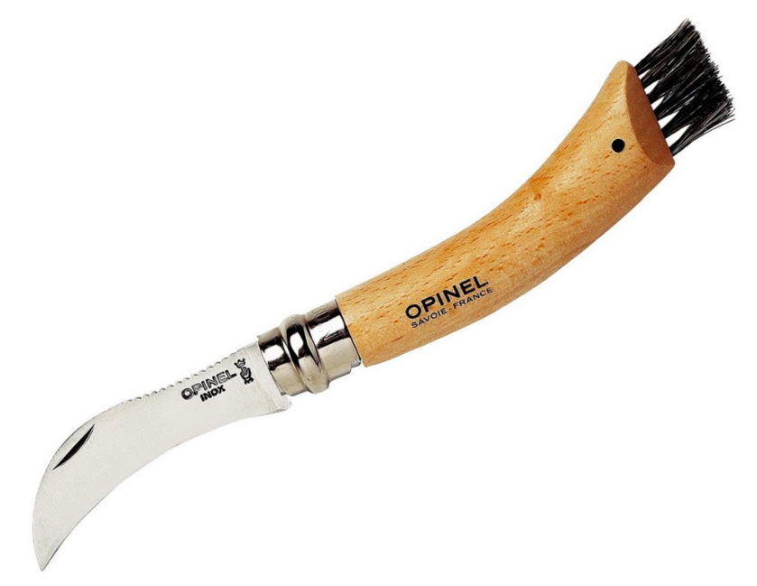 OPINEL N8 briceag inox, pentru ciuperci, 18cm