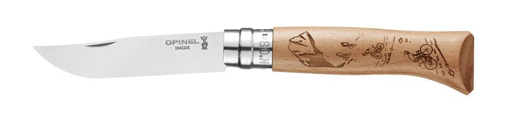 Opinel N°08 briceag Gravure Sport Velo
