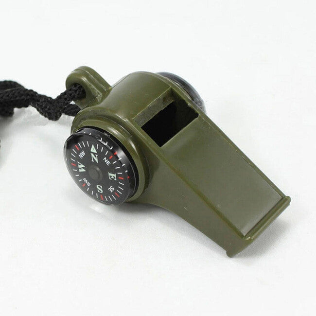 Origin Outdoors 3 in 1 Survival fluieră, oliv