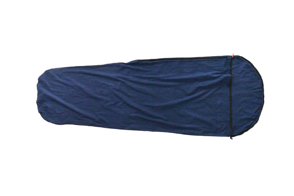 Origin Outdoors inserție din bumbac pentru sac de dormit în formă de mumie, albastră regal