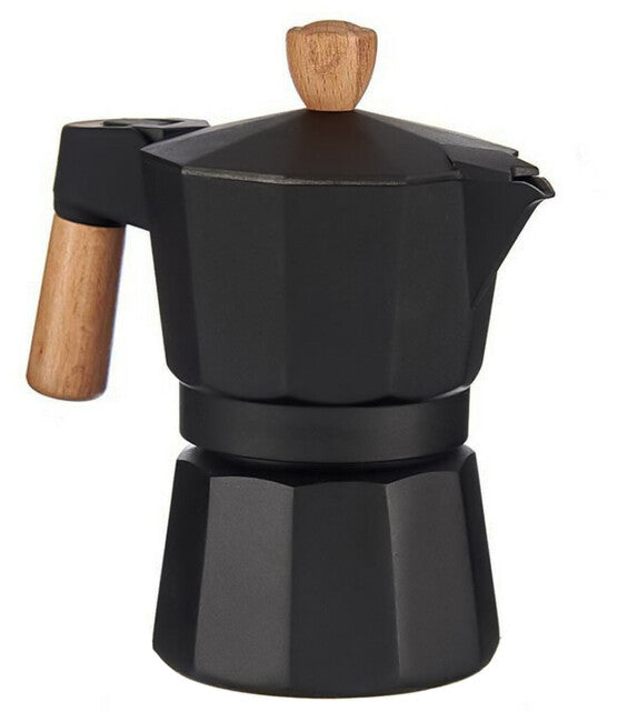 Origin Outdoors Bellanapoli ibric Espresso 1 cană, mâner din lemn adevărat