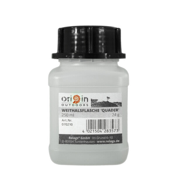 Origin Outdoors Cuboid sticlă cu gură largă, 250 ml, diametru gură 50 mm