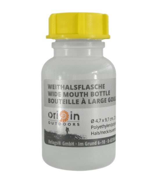 Origin Outdoors sticlă cu gât larg 100 ml, gât rotund diametru 23 mm