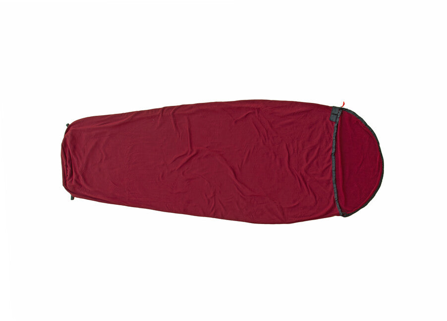 Origin Outdoors Microfleece inserție pentru sac de dormit formă mumie, bordo