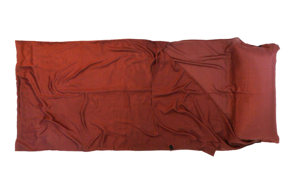 Origin Outdoors Silk inserție pentru sac de dormit dreptunghiulară, bordo