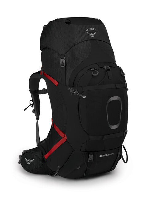 OSPREY AETHER PLUS 70 rucsac de trekking, negru