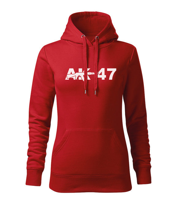 DRAGOWA AK-47 hanorac cu glugă pentru femei 320 g/m², roșu