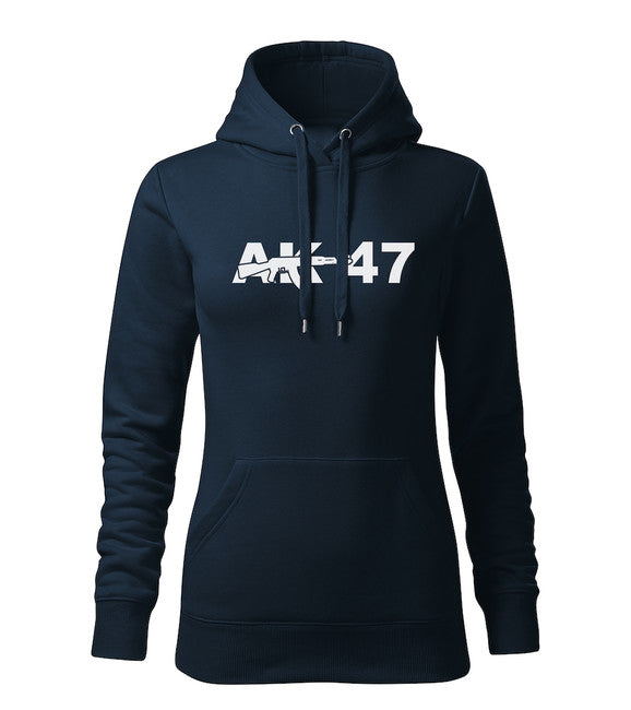 DRAGOWA AK-47 hanorac cu glugă pentru femei 320 g/m², bleumarin