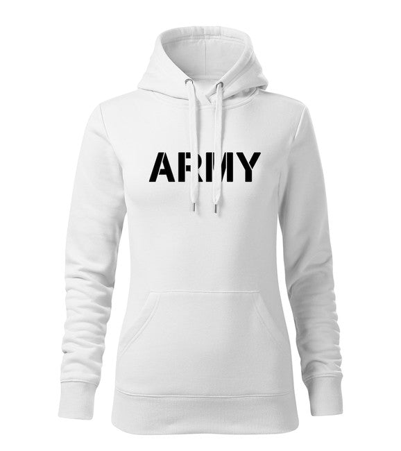 DRAGOWA hanorac cu glugă pentru femei army 320 g/m², alb