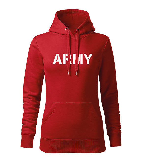 DRAGOWA hanorac cu glugă pentru femei army 320 g/m², roșu