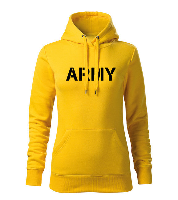 DRAGOWA hanorac cu glugă pentru femei army 320 g/m², galben