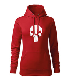 DRAGOWA hanorac de damă cu glugă Punisher 320 g/m², roșu