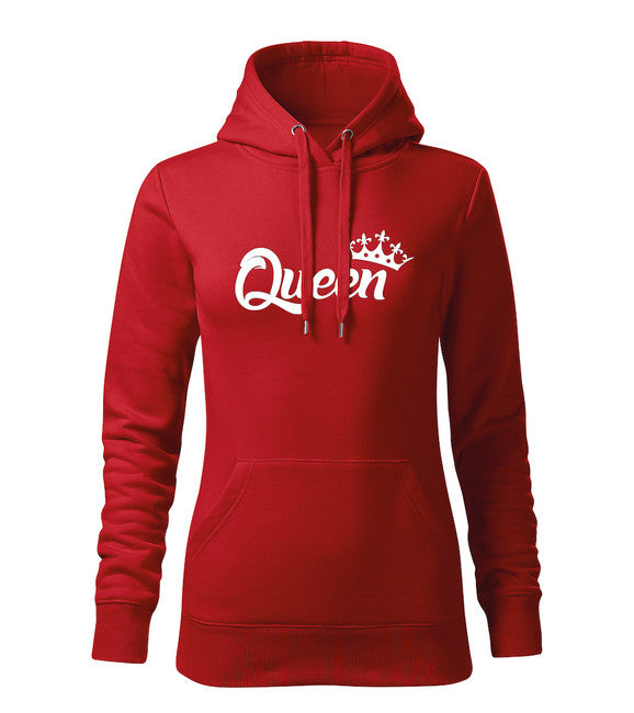 DRAGOWA hanorac queen cu glugă pentru femei 320 g/m², roșu