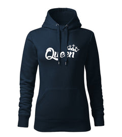 DRAGOWA hanorac de damă cu glugă queen 320 g/m², bleumarin