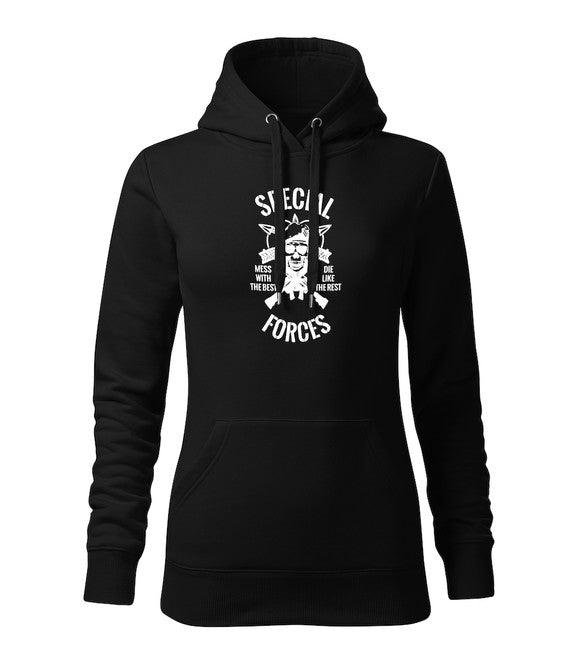 DRAGOWA hanorac cu glugă pentru femei special forces 320 g/m², negru