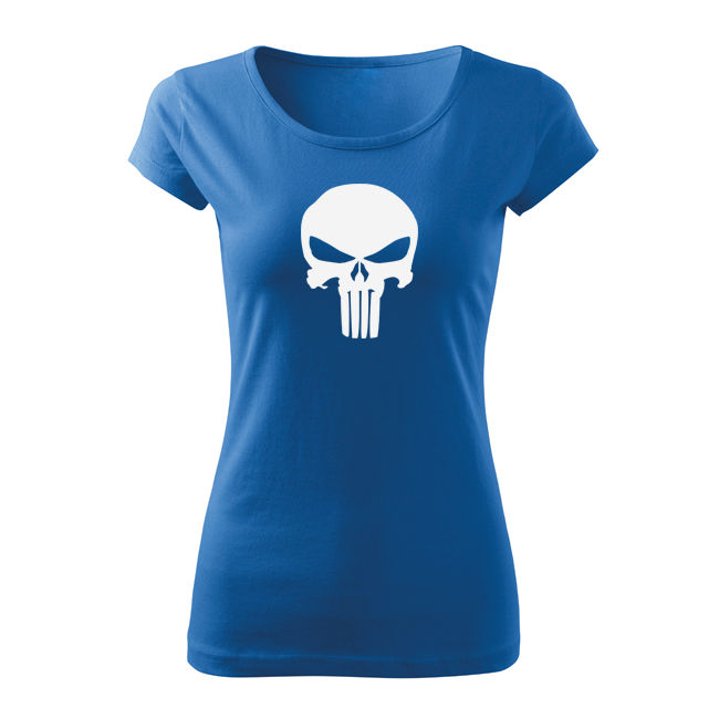 DRAGOWA tricou scurt pentru femei punisher 150 g/m², albastru