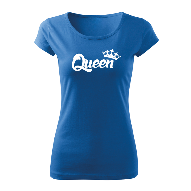 DRAGOWA tricou scurt pentru femei queen 150 g/m², albastru
