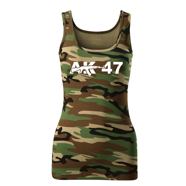 DRAGOWA AK-47 maiou pentru femei 180 g/m², de camuflaj