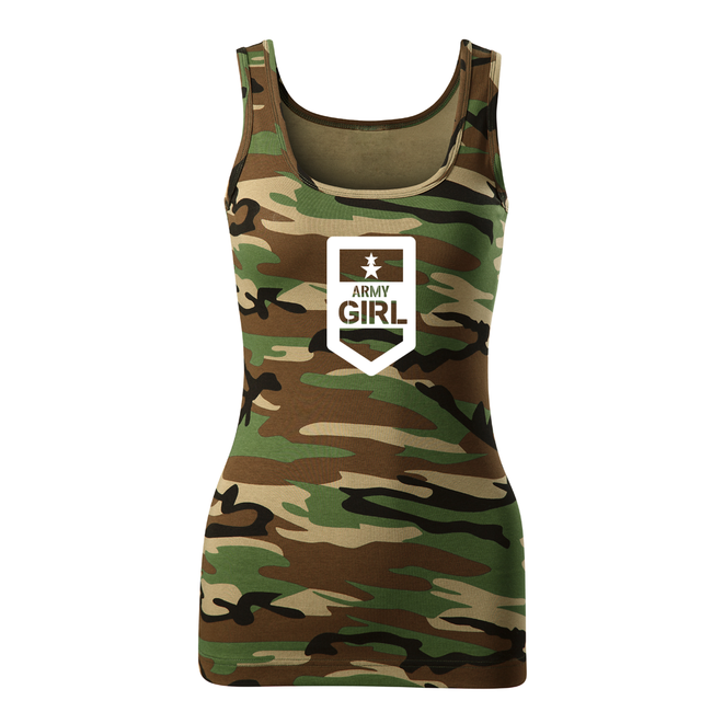 DRAGOWA maiou pentru femei army girl 180 g/m², de camuflaj