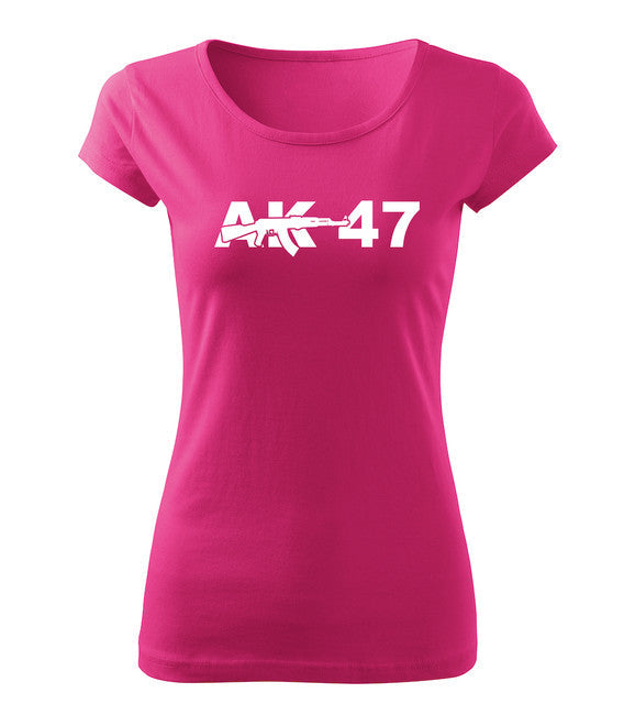 DRAGOWA tricou pentru femei AK-47 150 g/m², roz