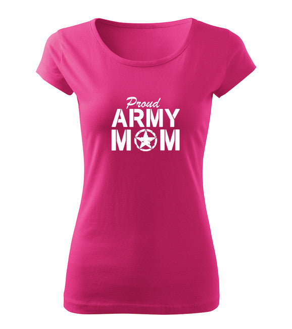 DRAGOWA tricou pentru femei army mom 150 g/m², roz