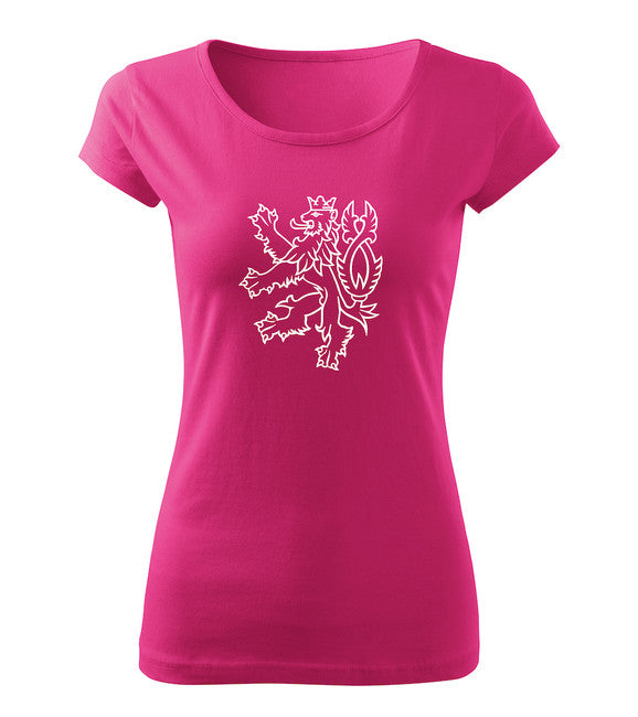 DRAGOWA tricou de damă leu ceh 150 g/m², roz