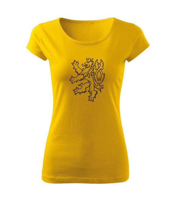 DRAGOWA tricou leu ceh pentru femei 150 g/m², galben