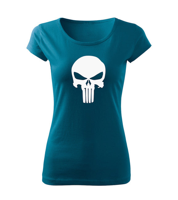 DRAGOWA Punisher tricou pentru femei 150 g/m², petrol blue