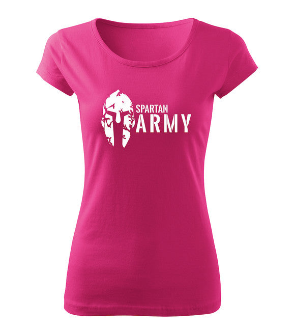 DRAGOWA tricou spartan army pentru femei 150 g/m², roz